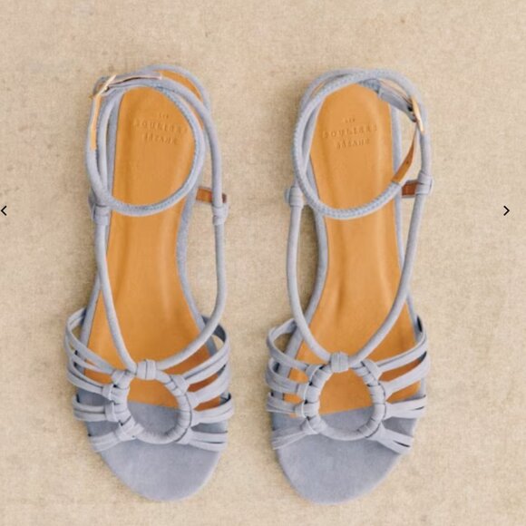 Sezane Gloria Low Sandals in Vintage Blue- Never Worn, Still in Box, Size 39 (8) - Picture 1 of 7